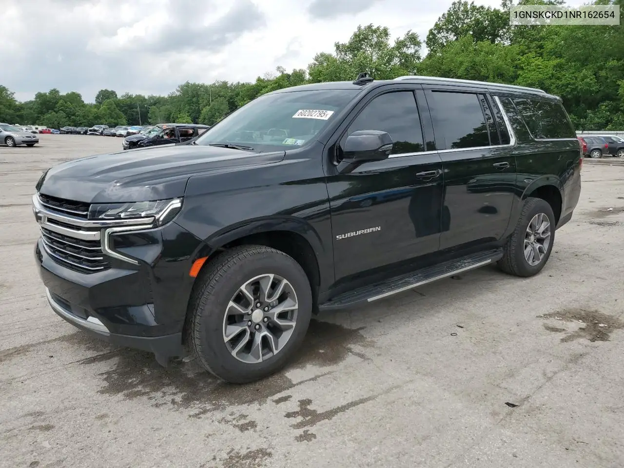 2022 Chevrolet Suburban K1500 Lt VIN: 1GNSKCKD1NR162654 Lot: 60202795