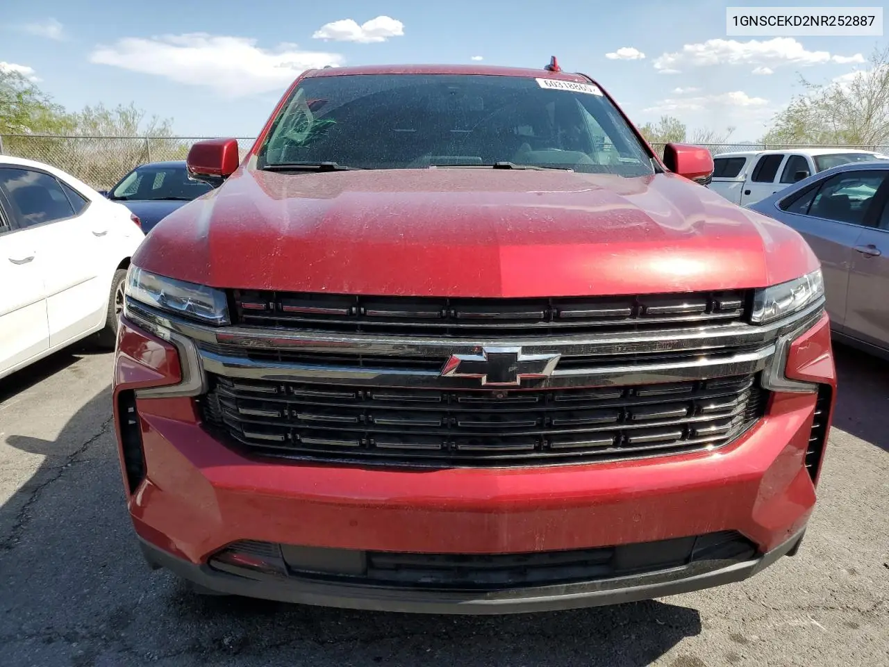 2022 Chevrolet Suburban C1500 Rst VIN: 1GNSCEKD2NR252887 Lot: 60318865