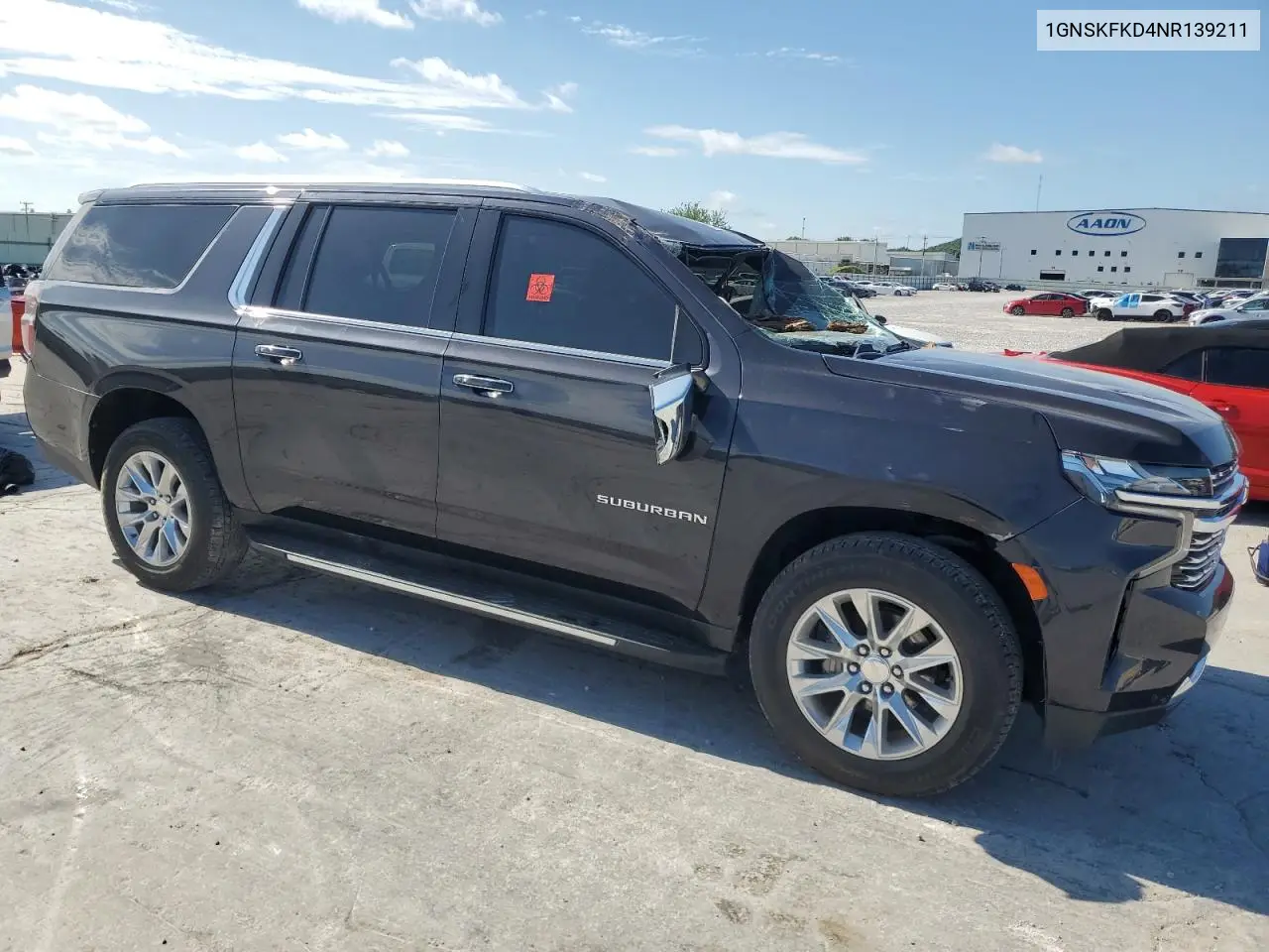 2022 Chevrolet Suburban K1500 Premier VIN: 1GNSKFKD4NR139211 Lot: 61656155