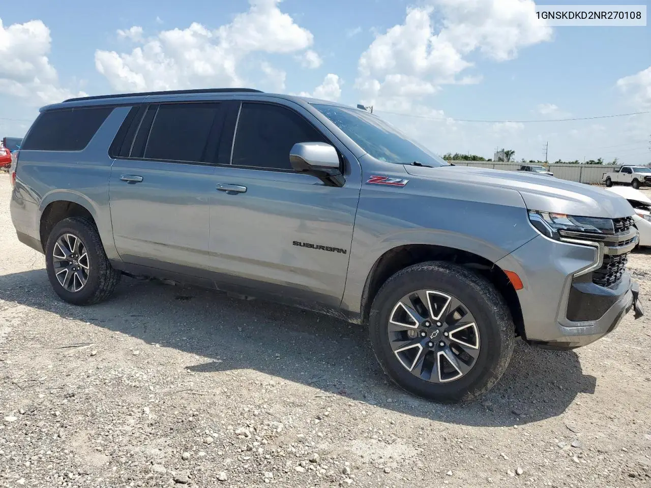 2022 Chevrolet Suburban K1500 Z71 VIN: 1GNSKDKD2NR270108 Lot: 61860055