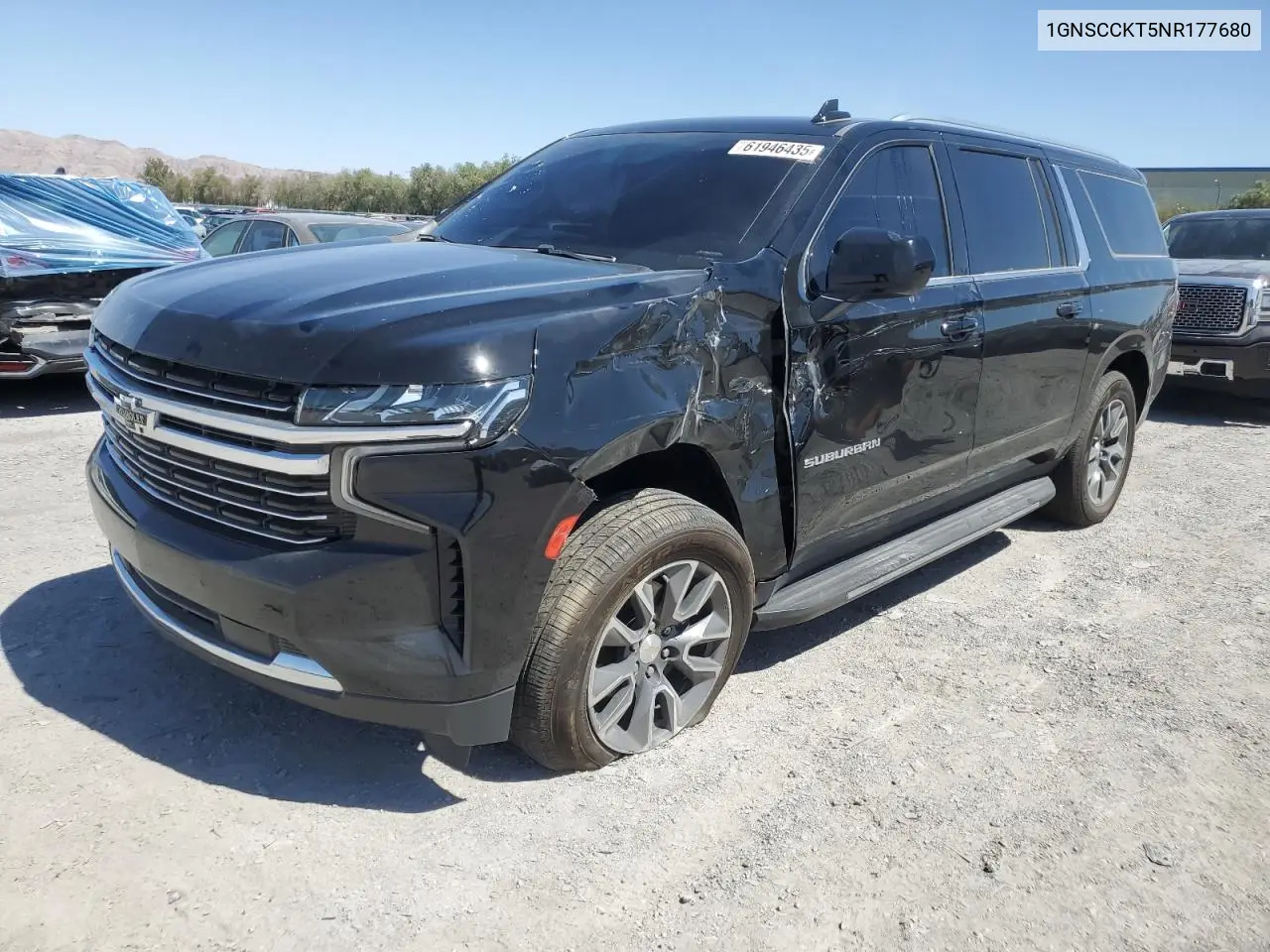 2022 Chevrolet Suburban C1500 Lt VIN: 1GNSCCKT5NR177680 Lot: 61946435