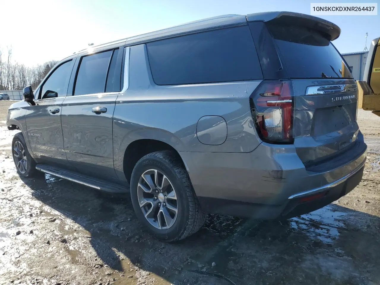 2022 Chevrolet Suburban K1500 Lt VIN: 1GNSKCKDXNR264437 Lot: 62835585