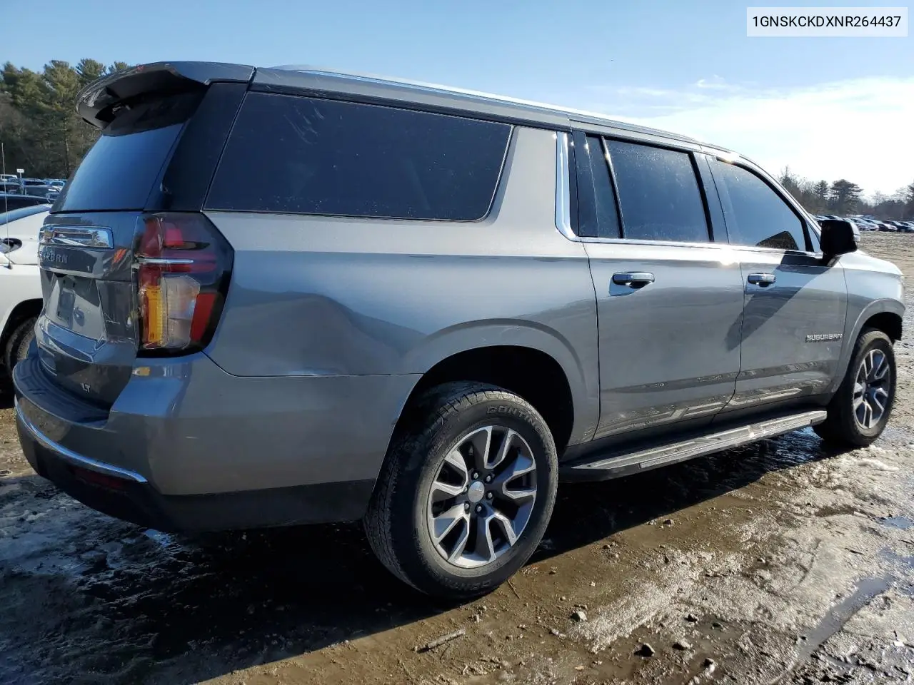 2022 Chevrolet Suburban K1500 Lt VIN: 1GNSKCKDXNR264437 Lot: 62835585