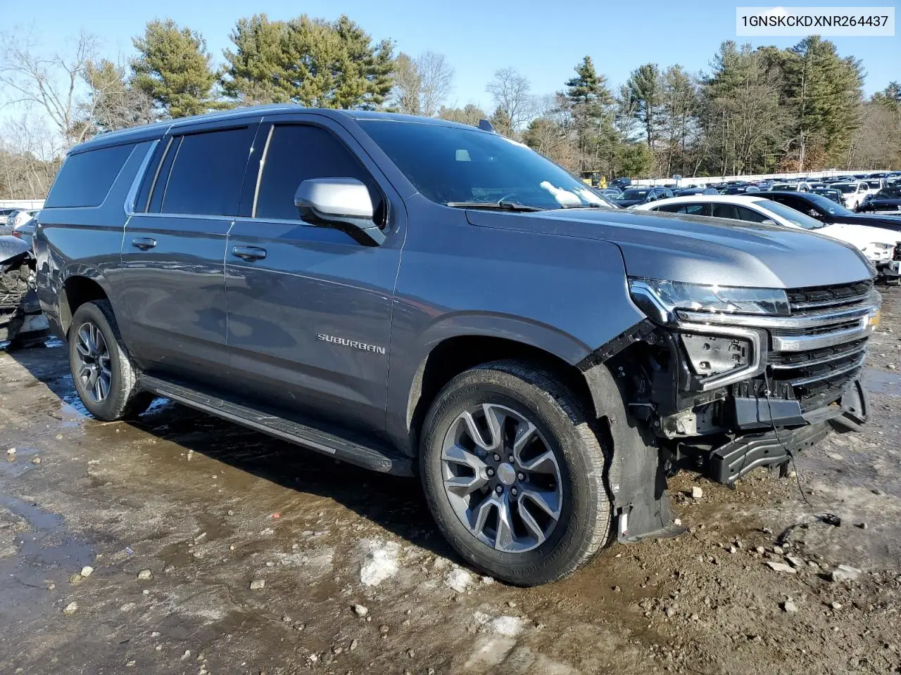 2022 Chevrolet Suburban K1500 Lt VIN: 1GNSKCKDXNR264437 Lot: 62835585
