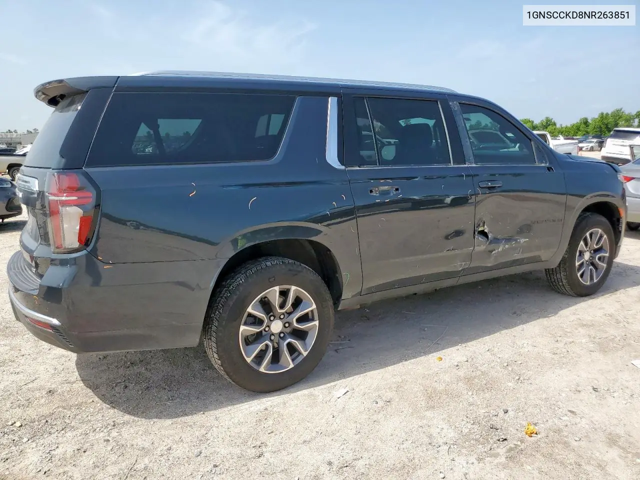 2022 Chevrolet Suburban C1500 Lt VIN: 1GNSCCKD8NR263851 Lot: 63003215