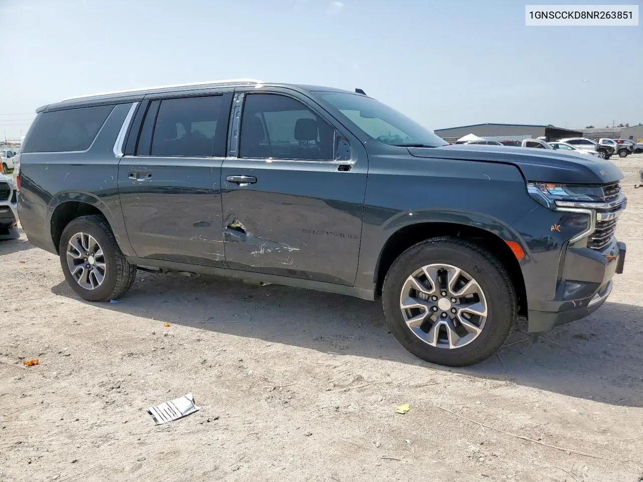 2022 Chevrolet Suburban C1500 Lt VIN: 1GNSCCKD8NR263851 Lot: 63003215