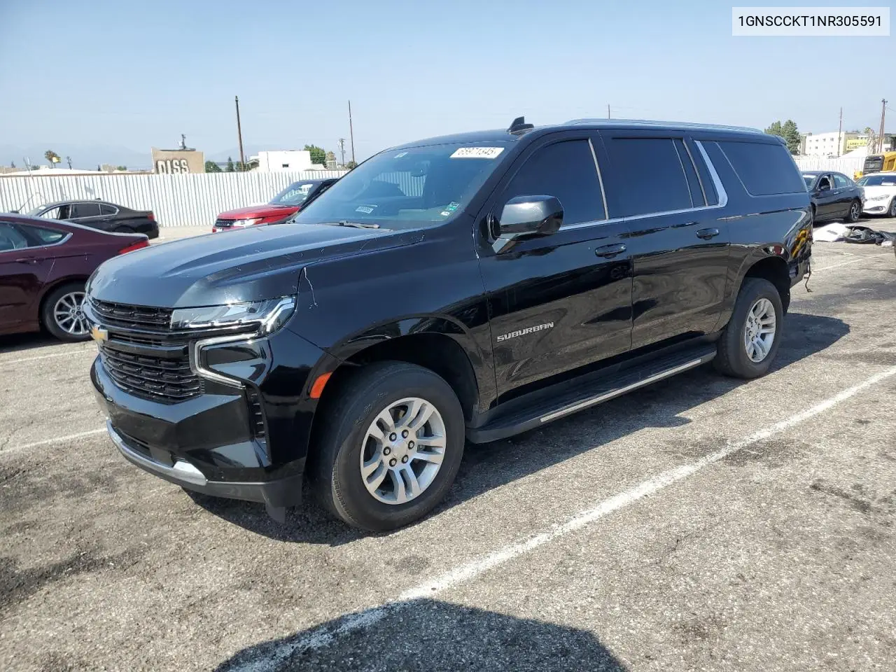 1gnscckt1nr305591 1GNSCCKT1NR305591 2022 Chevrolet Suburban C1500 Lt
