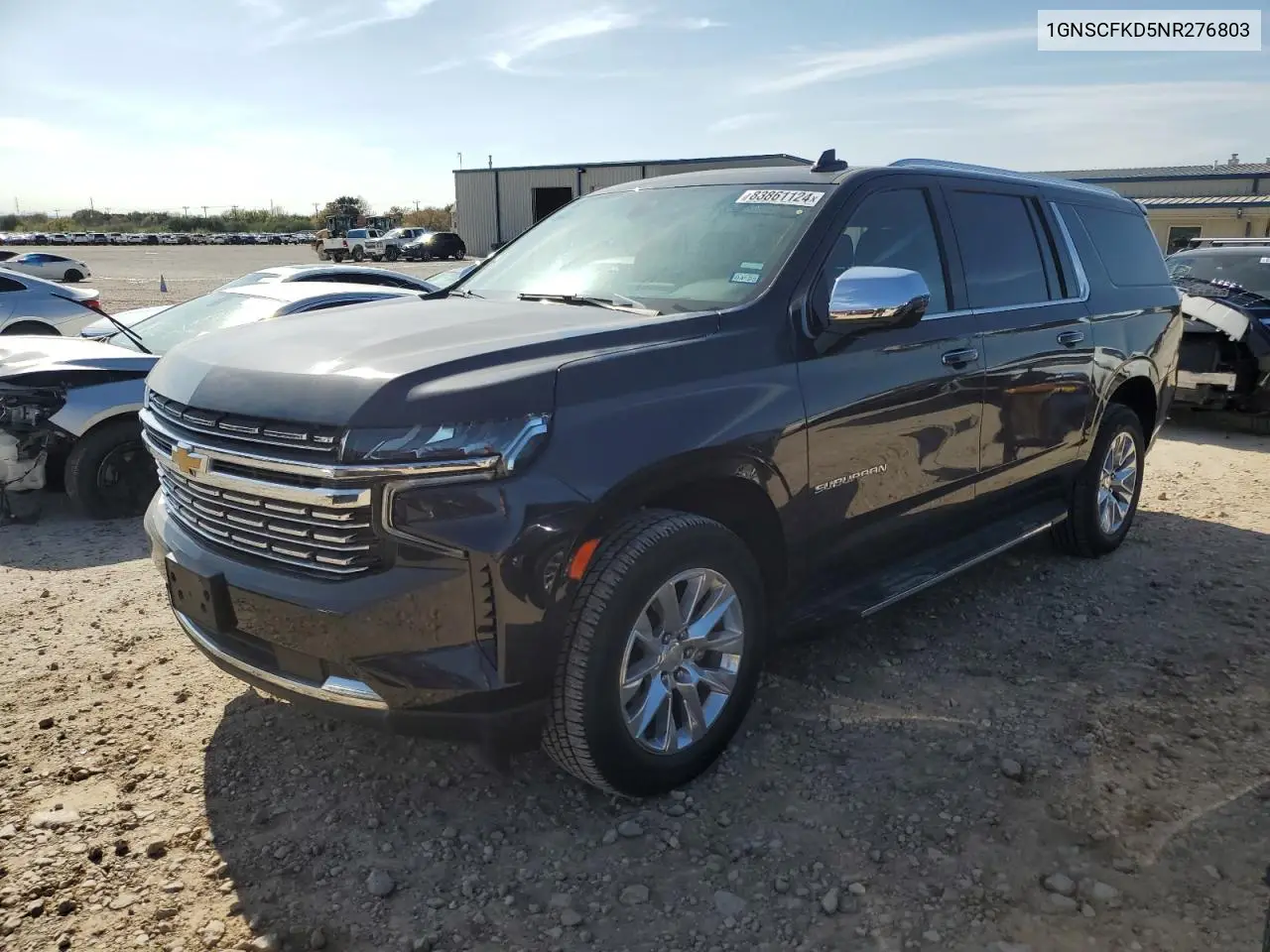 2022 Chevrolet Suburban C1500 Premier VIN: 1GNSCFKD5NR276803 Lot: 83861124