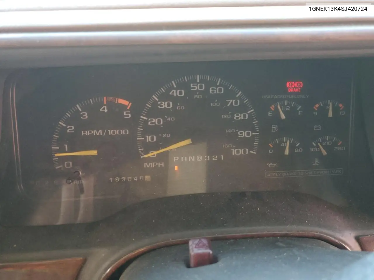 1995 Chevrolet Tahoe K1500 VIN: 1GNEK13K4SJ420724 Lot: 54174905