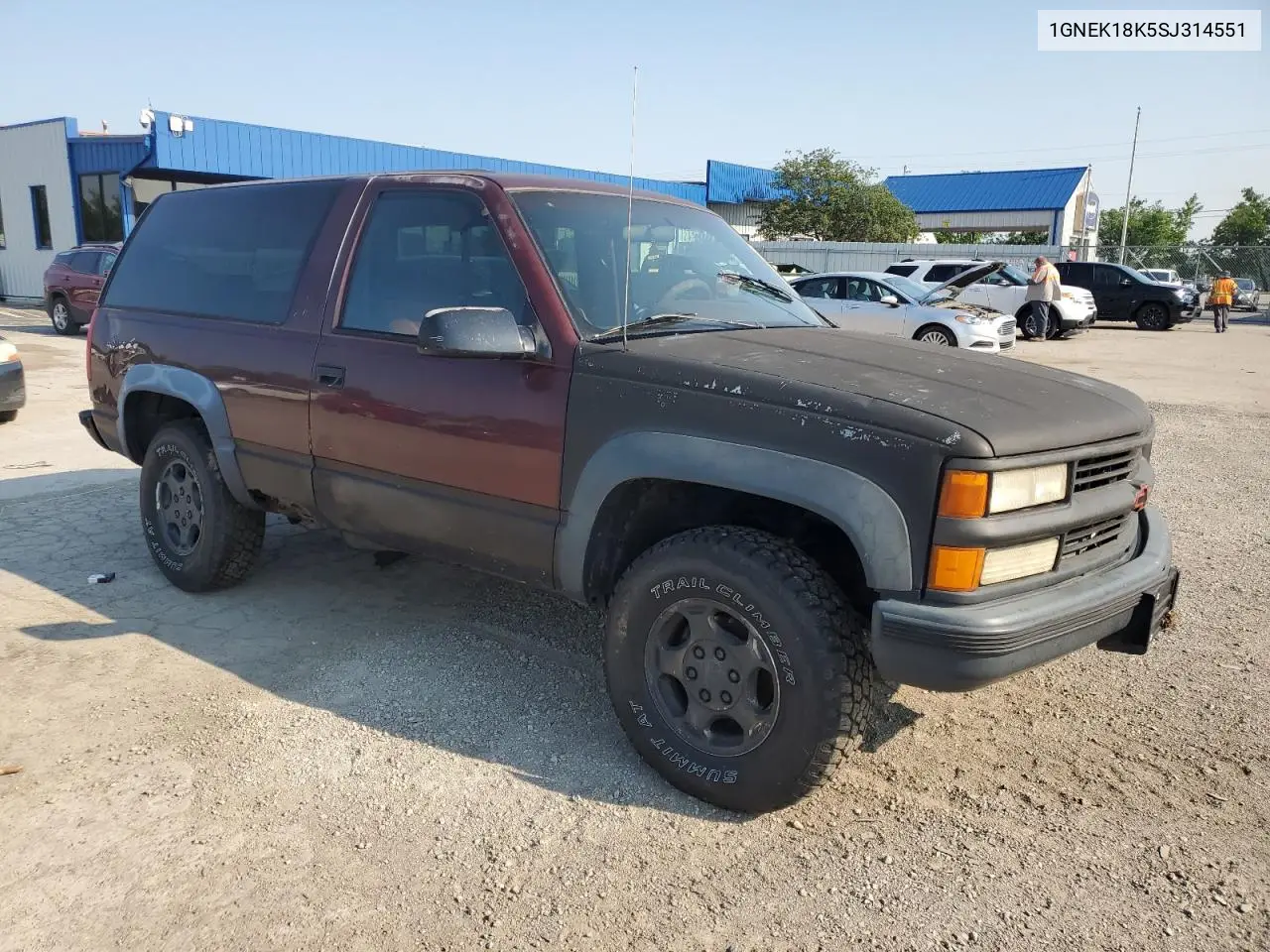 1995 Chevrolet Tahoe K1500 VIN: 1GNEK18K5SJ314551 Lot: 60225025