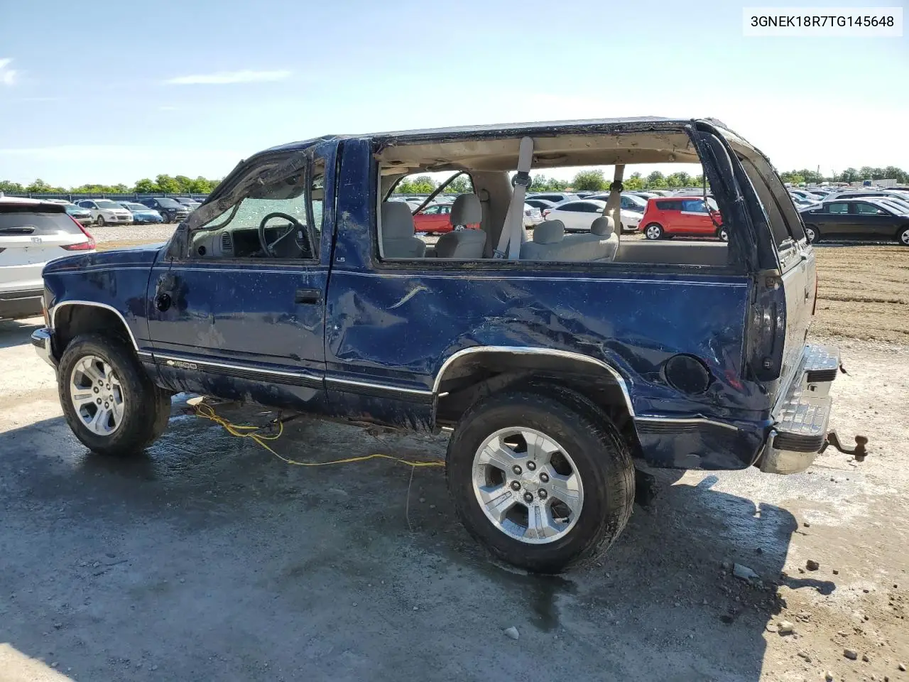 1996 Chevrolet Tahoe K1500 VIN: 3GNEK18R7TG145648 Lot: 57784645