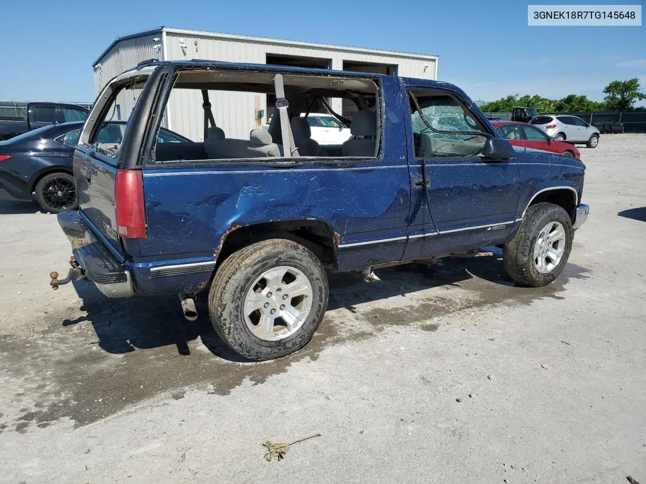 1996 Chevrolet Tahoe K1500 VIN: 3GNEK18R7TG145648 Lot: 57784645