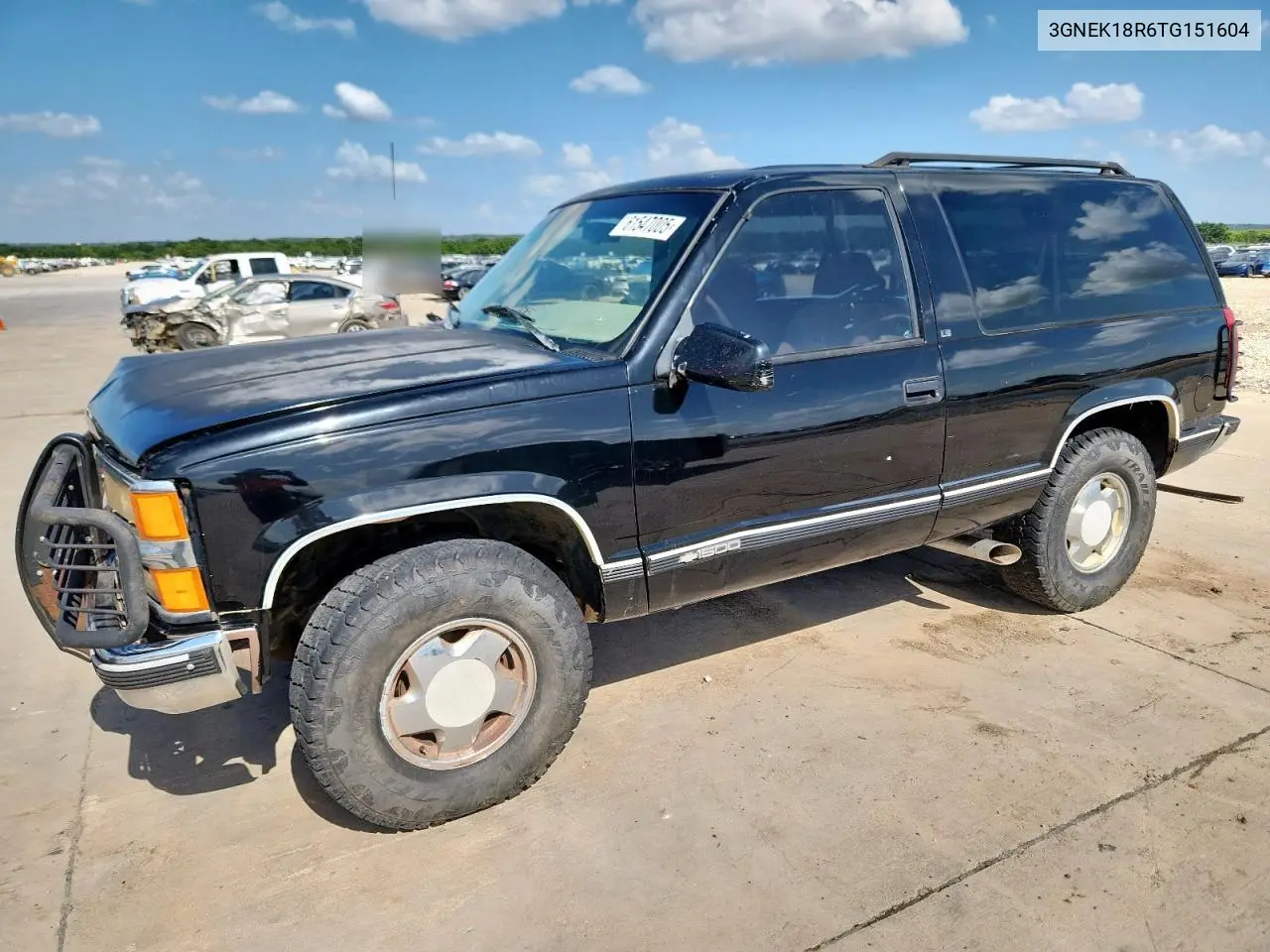 1996 Chevrolet Tahoe K1500 VIN: 3GNEK18R6TG151604 Lot: 61547005