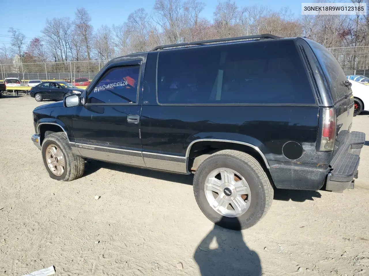 1998 Chevrolet Tahoe K1500 VIN: 3GNEK18R9WG123185 Lot: 53020915