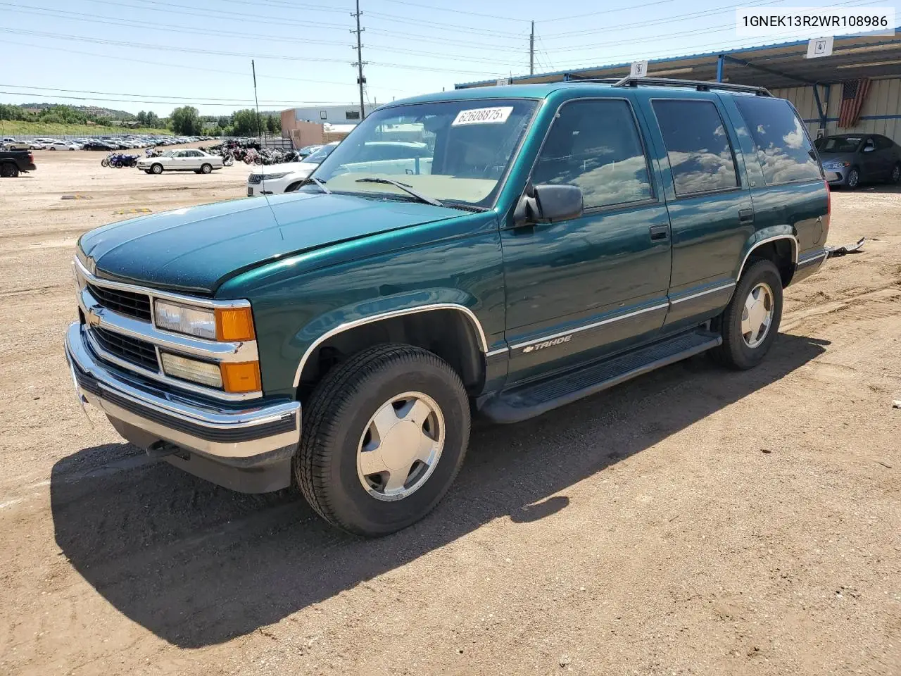 1998 Chevrolet Tahoe K1500 VIN: 1GNEK13R2WR108986 Lot: 62608875