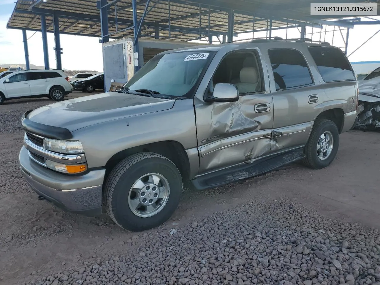 2001 Chevrolet Tahoe K1500 VIN: 1GNEK13T21J315672 Lot: 41466275