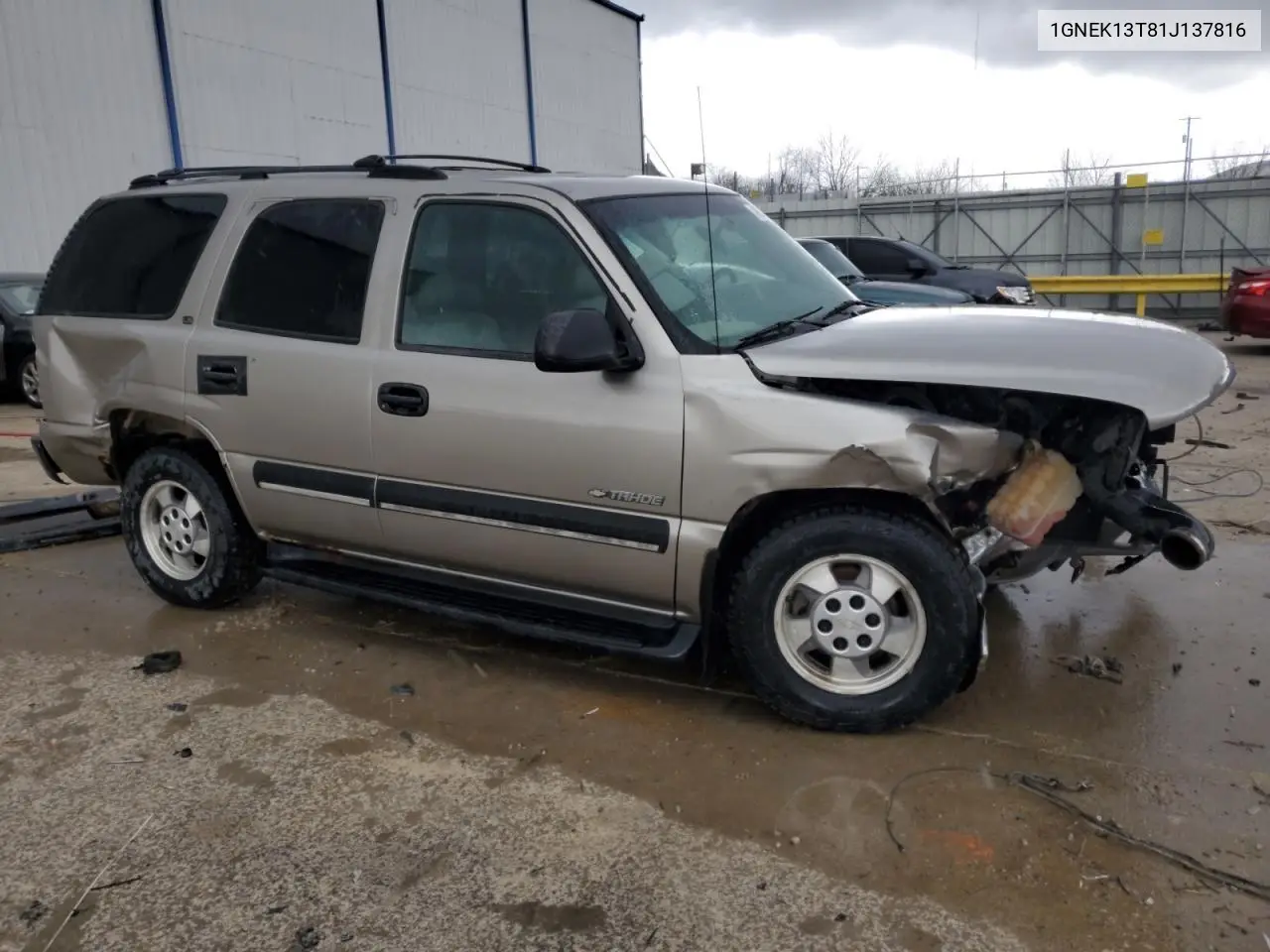 2001 Chevrolet Tahoe K1500 VIN: 1GNEK13T81J137816 Lot: 49622495