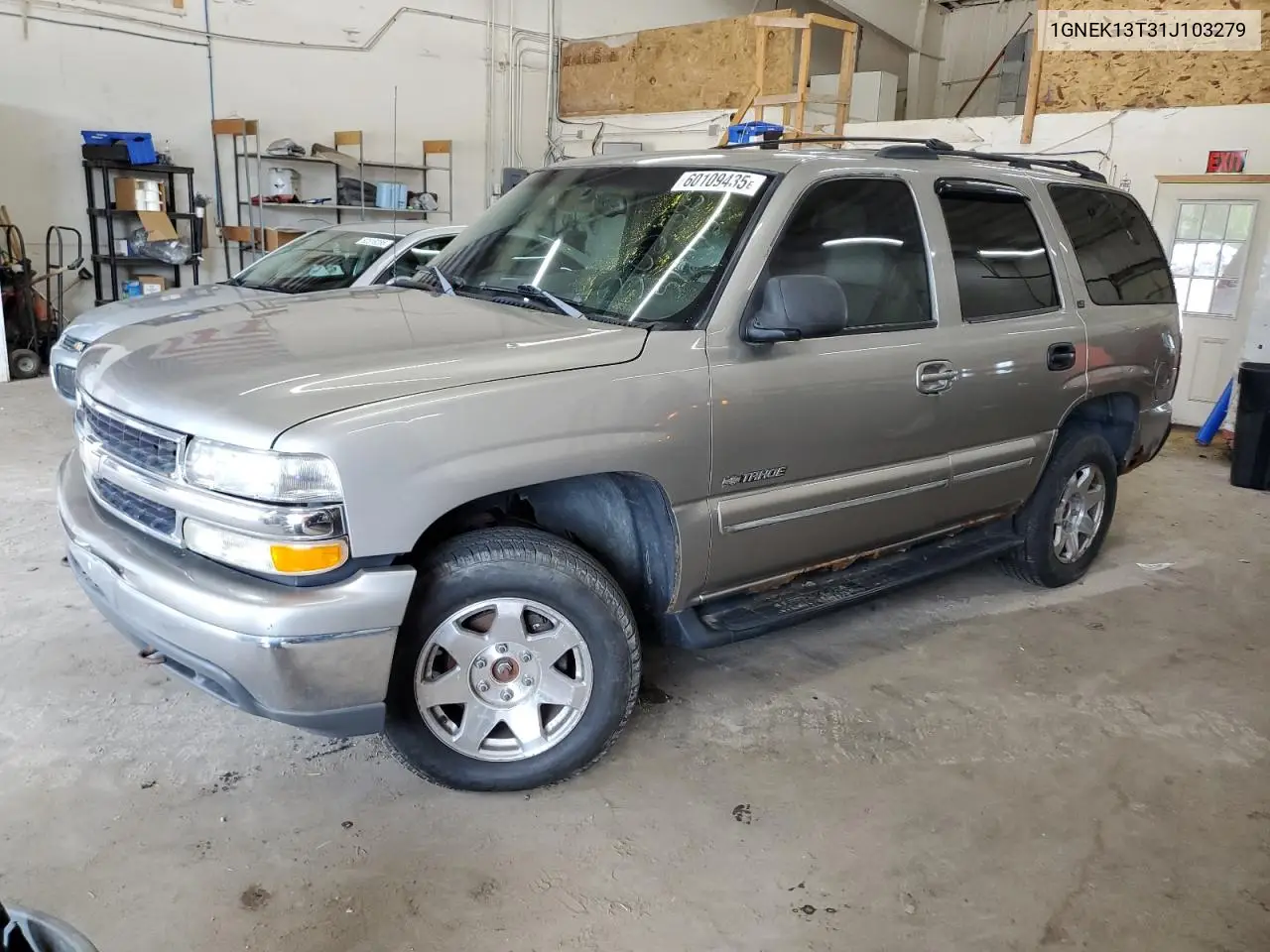 2001 Chevrolet Tahoe K1500 VIN: 1GNEK13T31J103279 Lot: 60109435