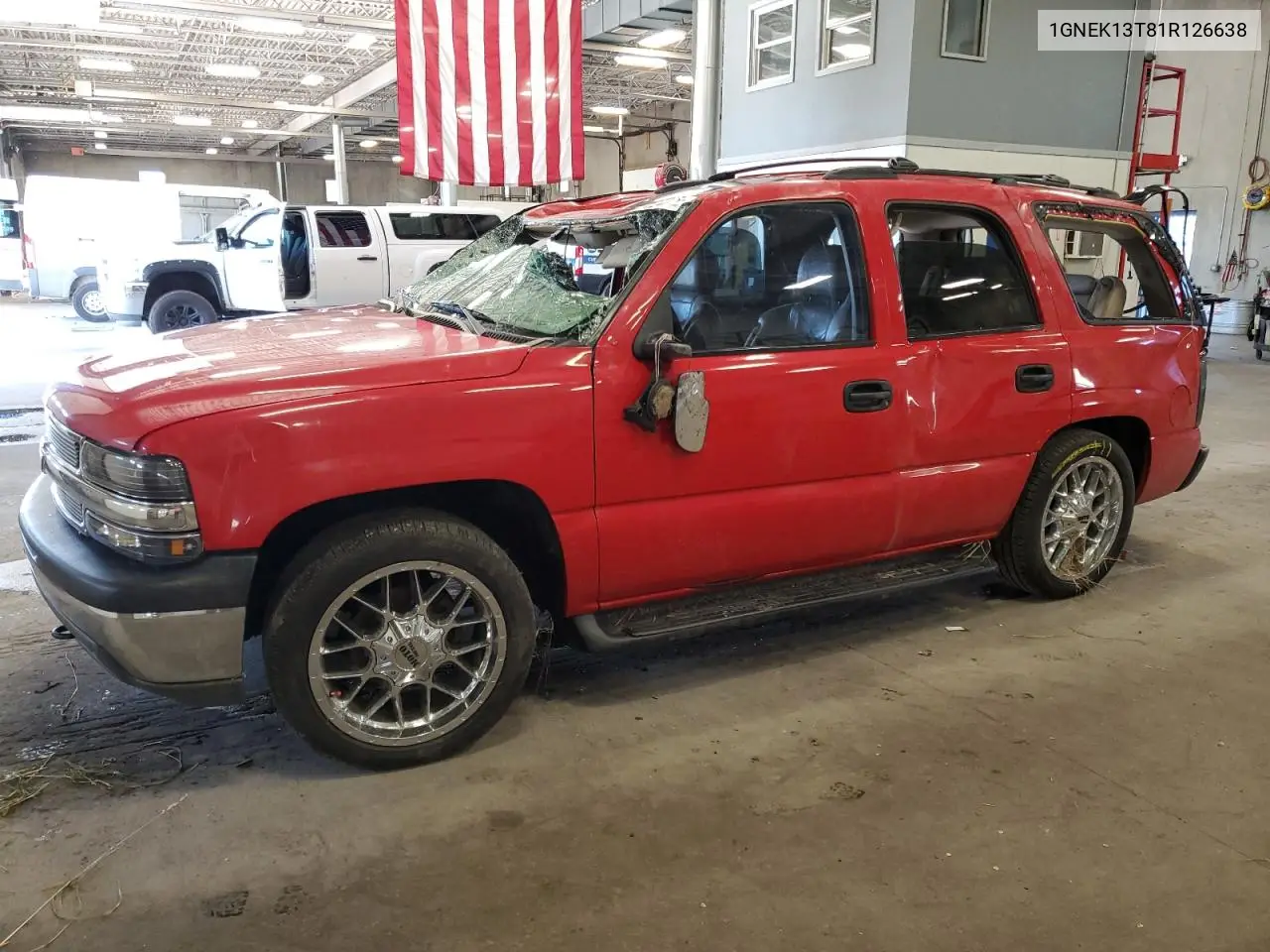 2001 Chevrolet Tahoe K1500 VIN: 1GNEK13T81R126638 Lot: 62624235