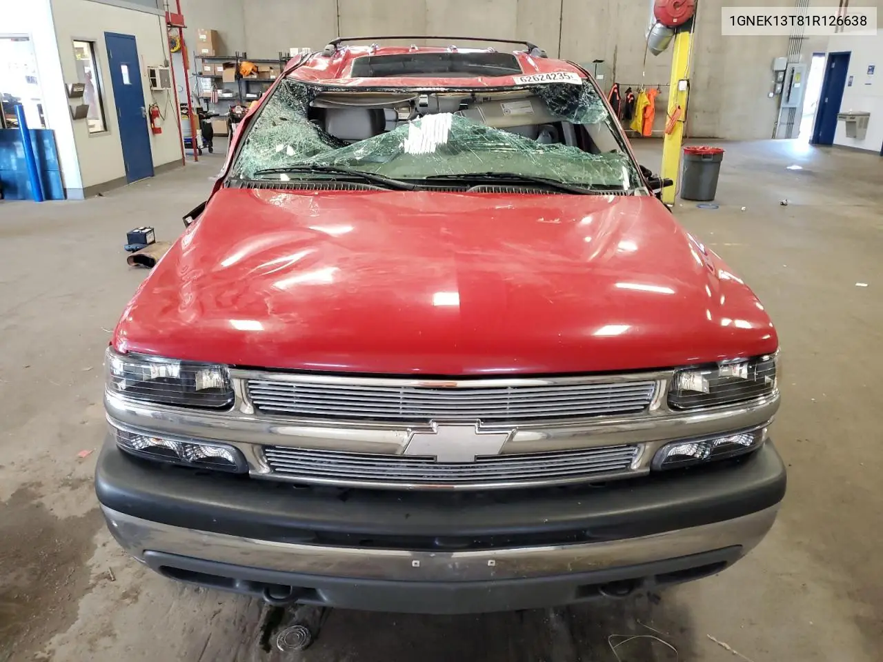 2001 Chevrolet Tahoe K1500 VIN: 1GNEK13T81R126638 Lot: 62624235