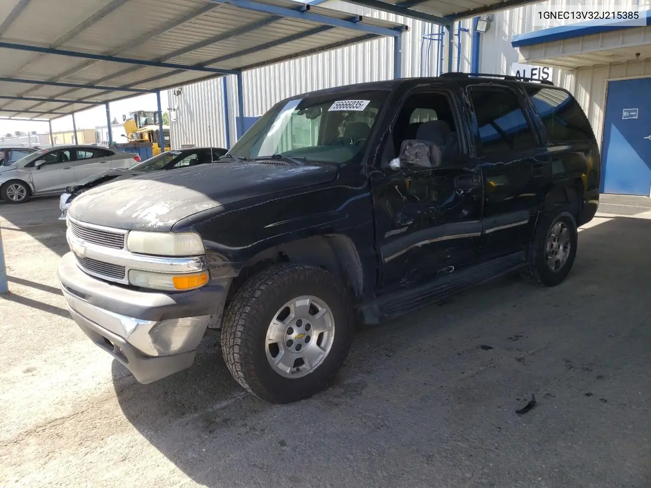 2002 Chevrolet Tahoe C1500 VIN: 1GNEC13V32J215385 Lot: 56666035