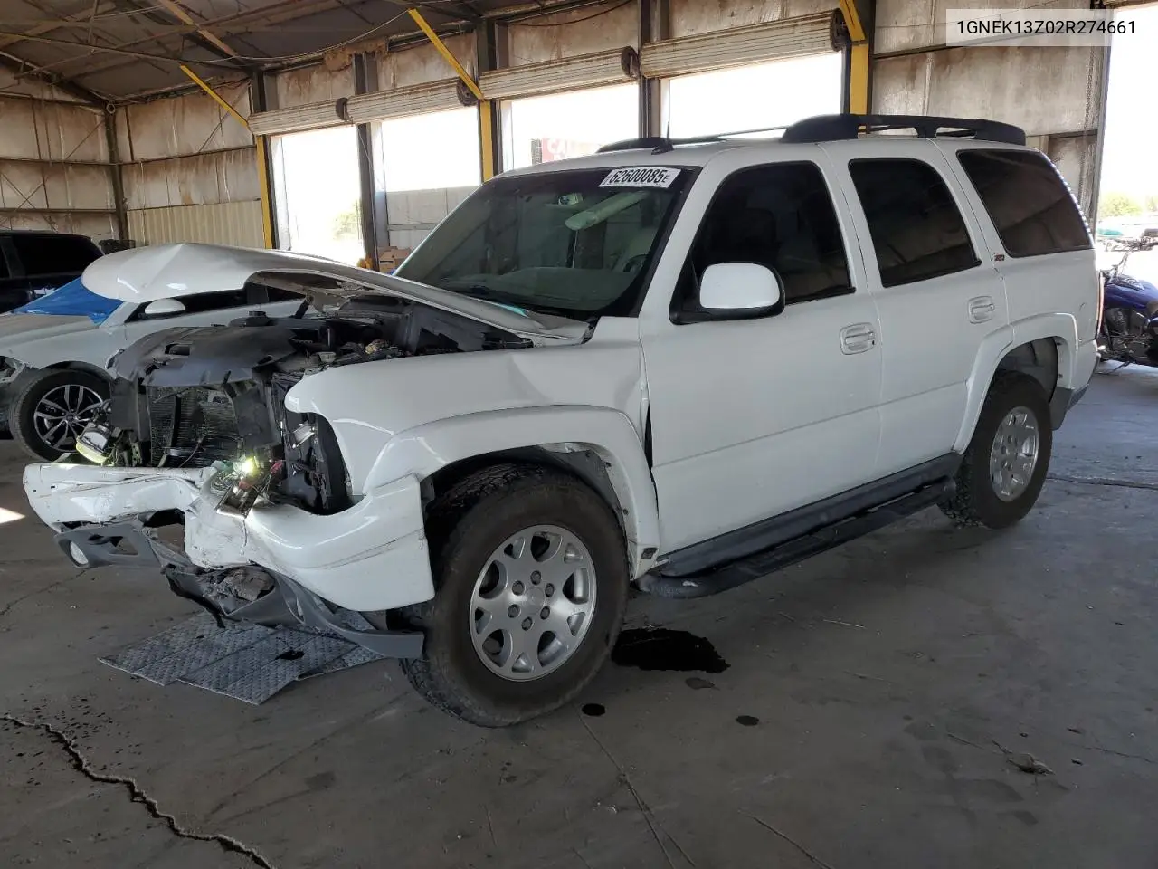 2002 Chevrolet Tahoe K1500 VIN: 1GNEK13Z02R274661 Lot: 62600085