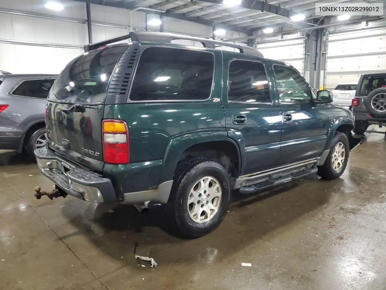 2002 Chevrolet Tahoe K1500 VIN: 1GNEK13Z02R299012 Lot: 62668835