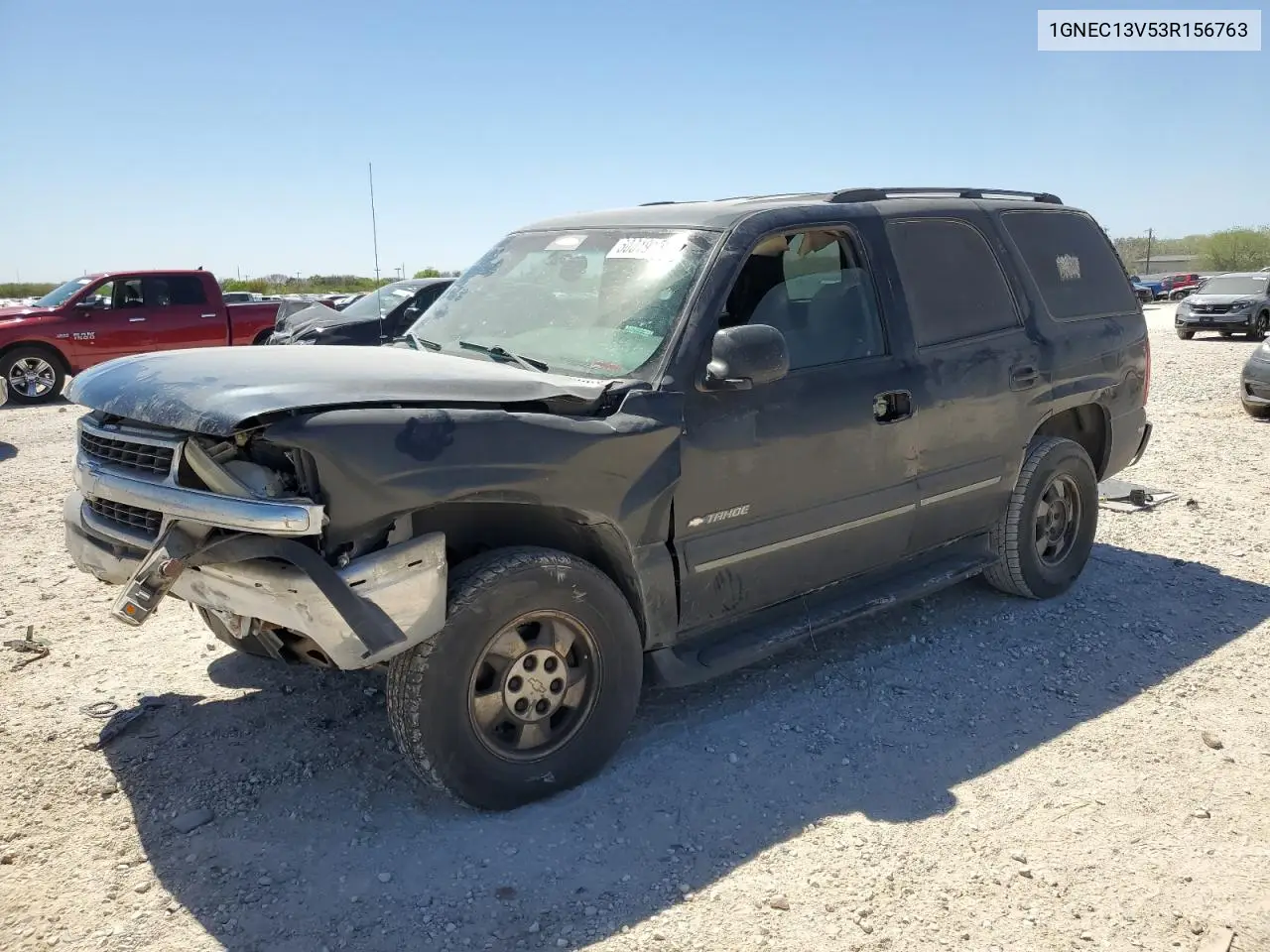 2003 Chevrolet Tahoe C1500 VIN: 1GNEC13V53R156763 Lot: 50019155