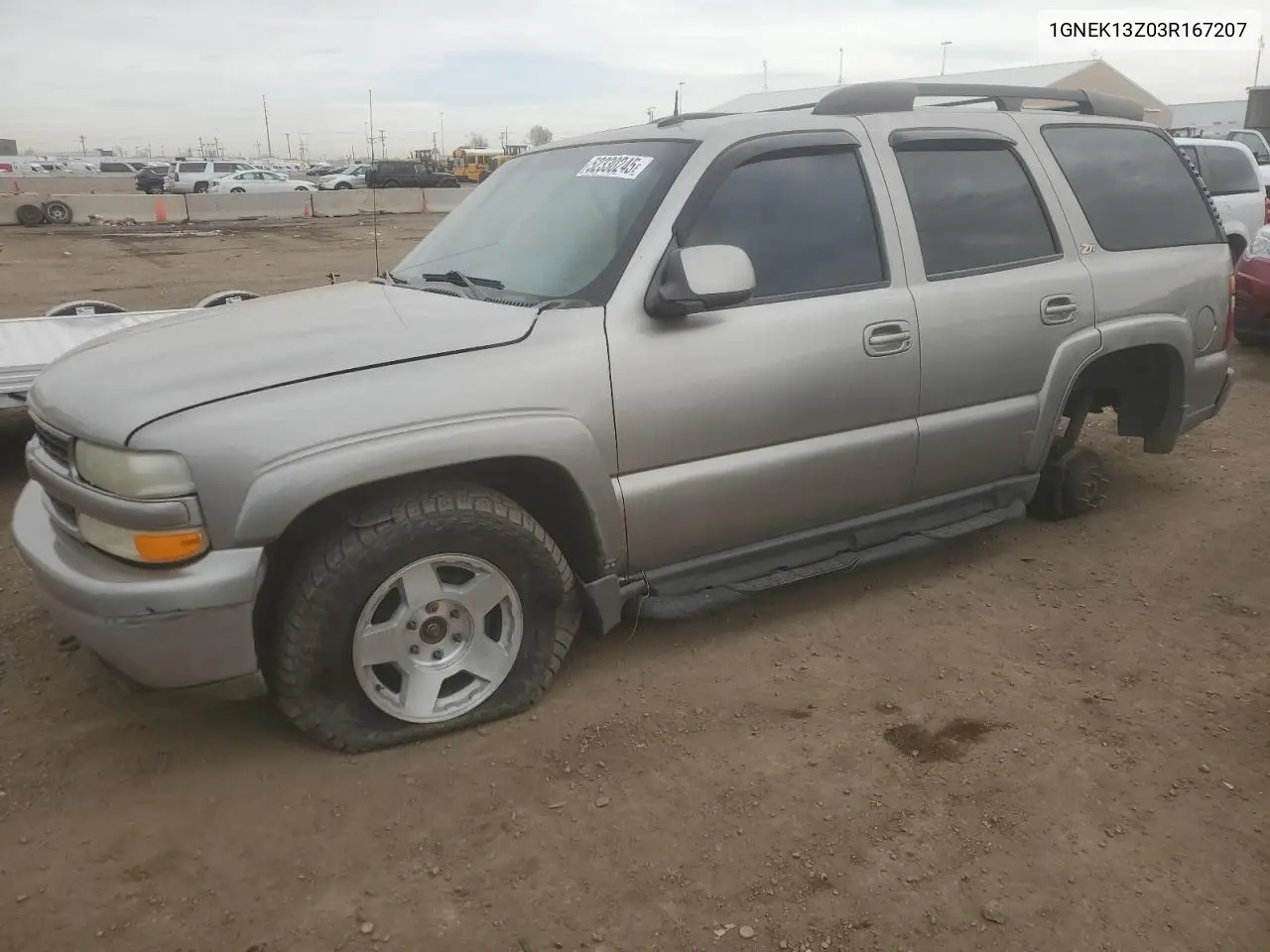 2003 Chevrolet Tahoe K1500 VIN: 1GNEK13Z03R167207 Lot: 52330245