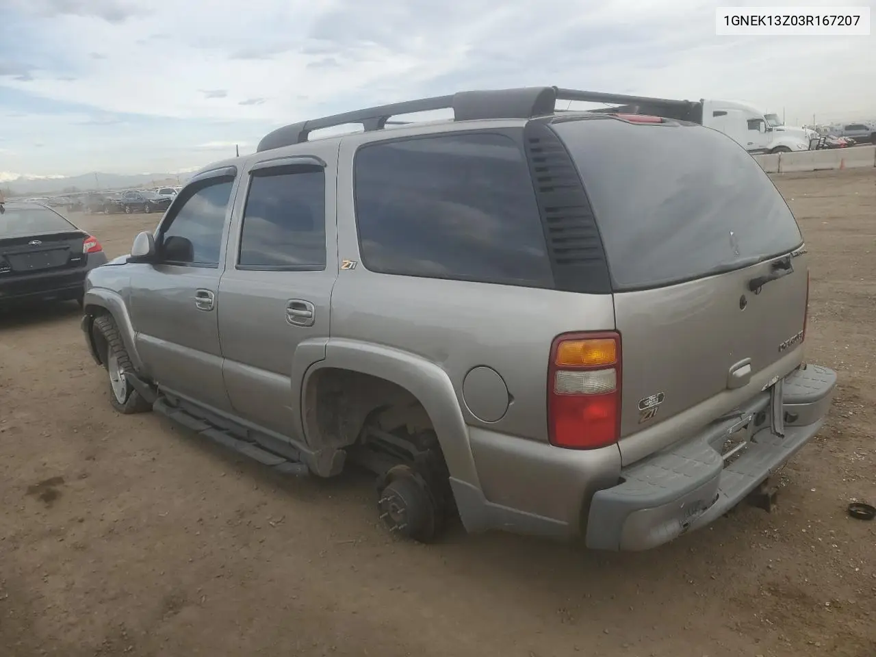 2003 Chevrolet Tahoe K1500 VIN: 1GNEK13Z03R167207 Lot: 52330245