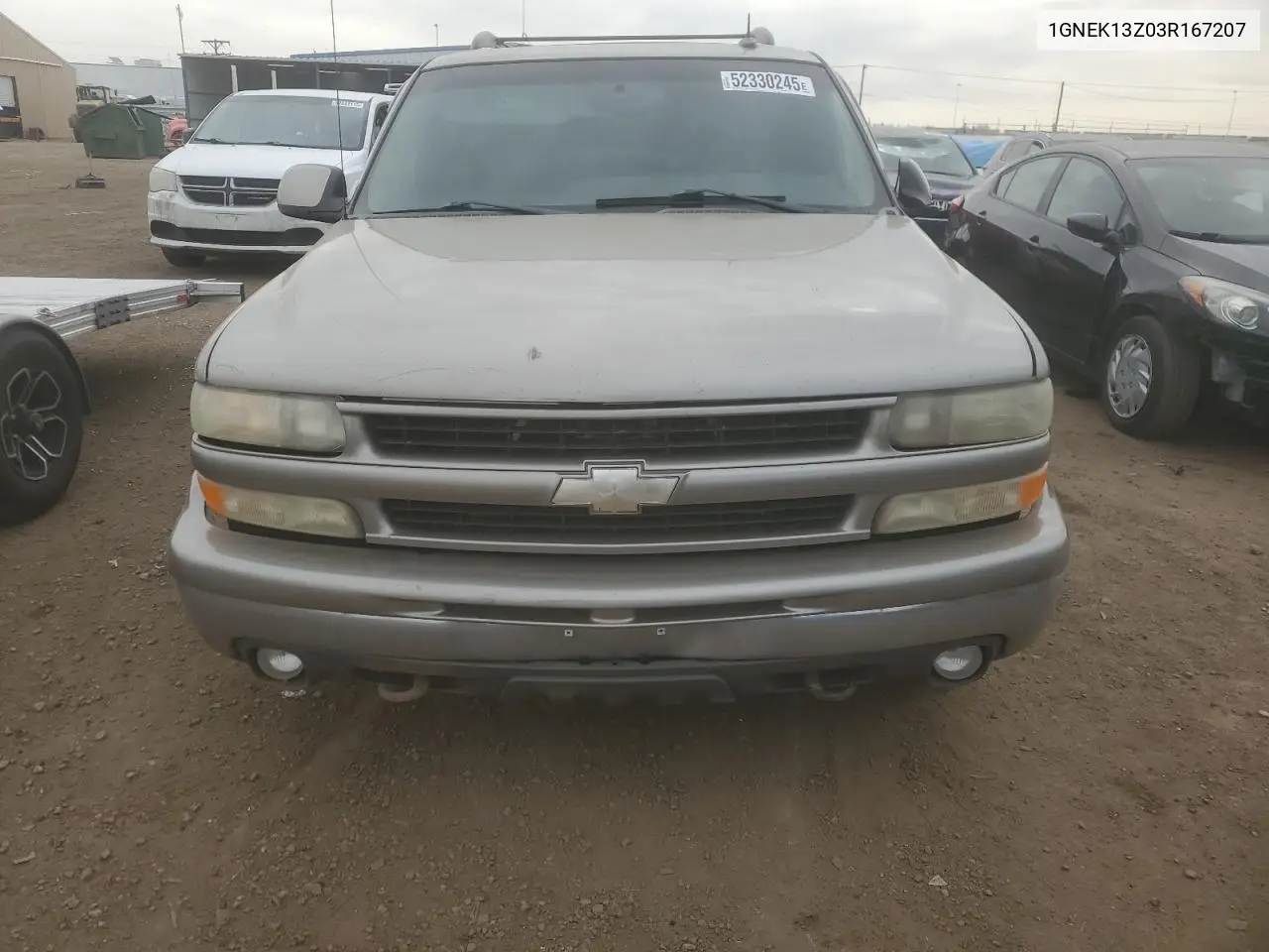2003 Chevrolet Tahoe K1500 VIN: 1GNEK13Z03R167207 Lot: 52330245