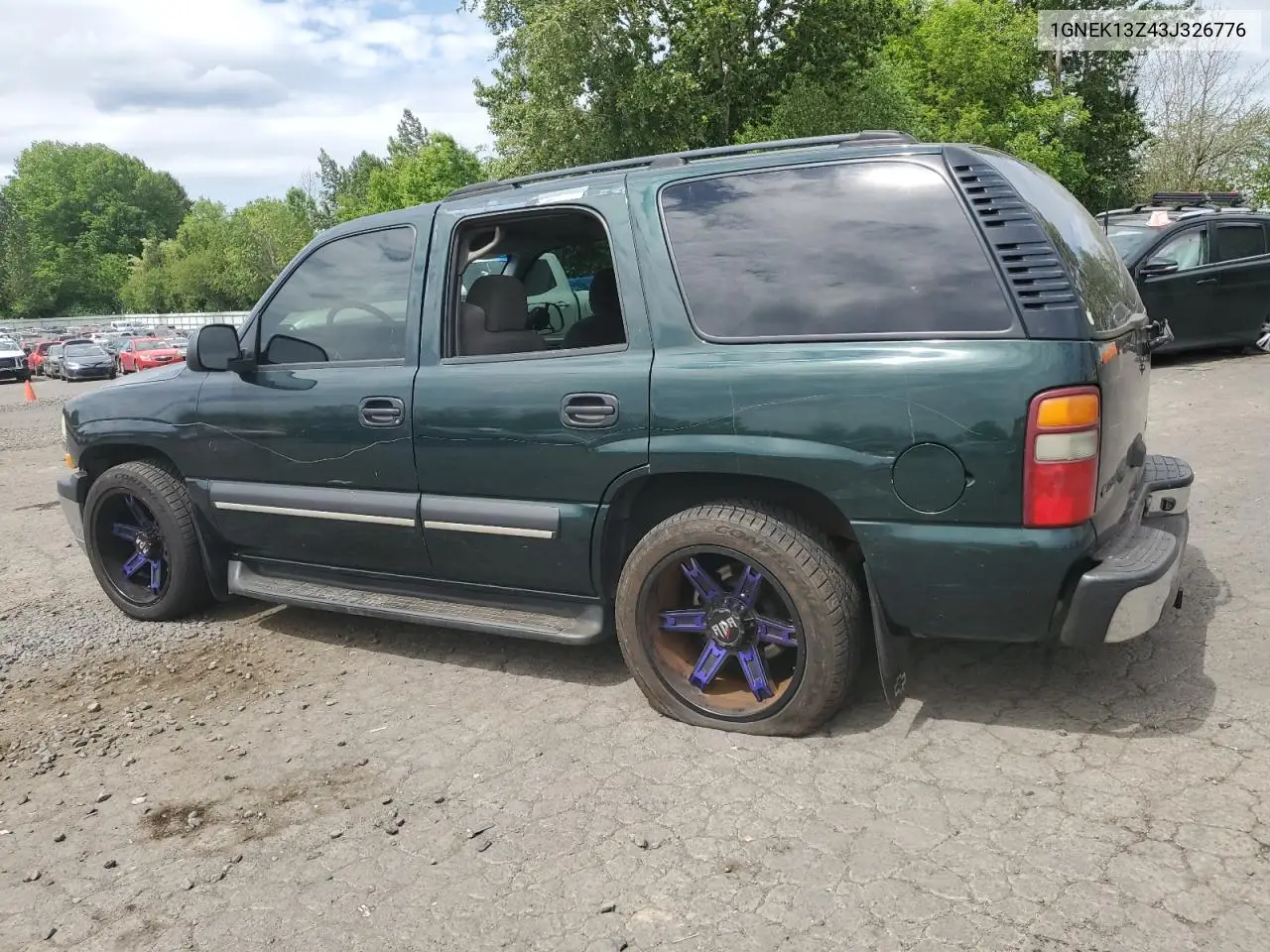 2003 Chevrolet Tahoe K1500 VIN: 1GNEK13Z43J326776 Lot: 56025585