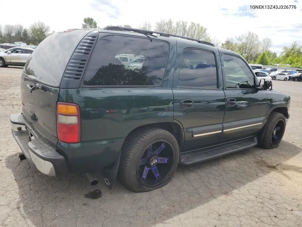 2003 Chevrolet Tahoe K1500 VIN: 1GNEK13Z43J326776 Lot: 56025585