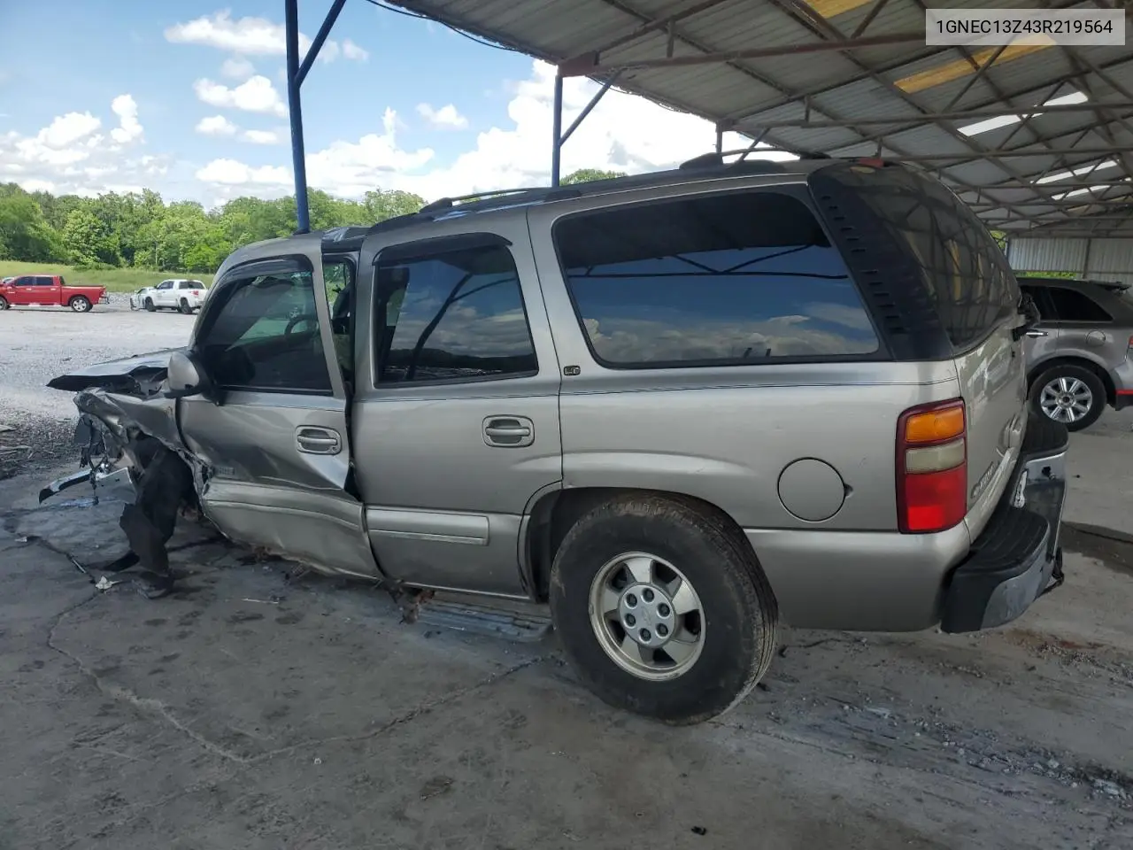 2003 Chevrolet Tahoe C1500 VIN: 1GNEC13Z43R219564 Lot: 56741915