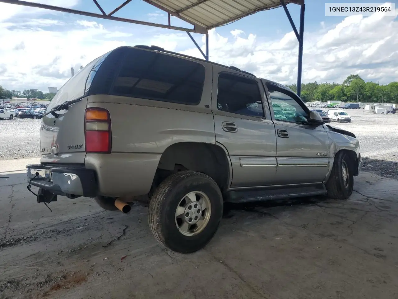 2003 Chevrolet Tahoe C1500 VIN: 1GNEC13Z43R219564 Lot: 56741915