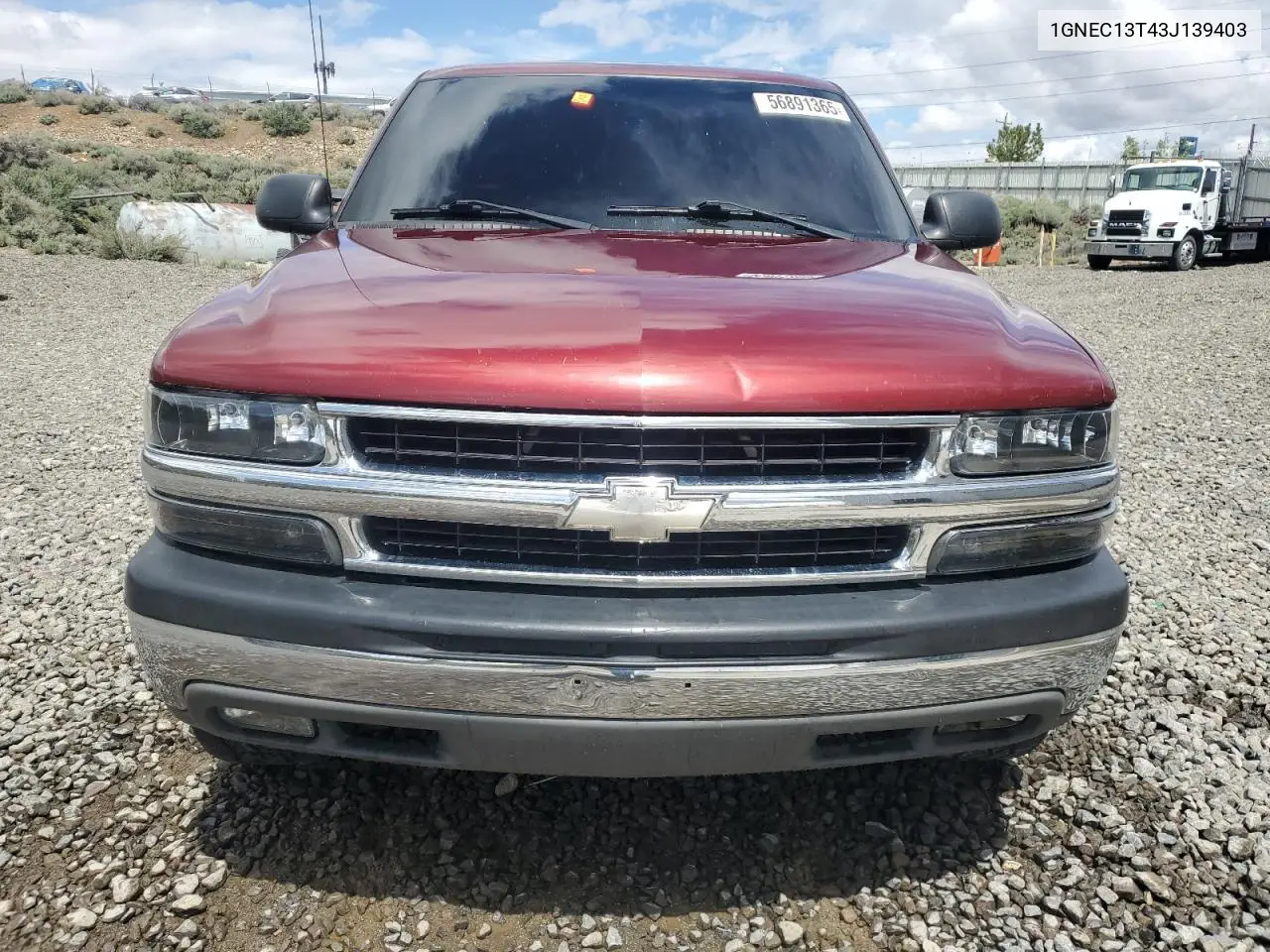 2003 Chevrolet Tahoe C1500 VIN: 1GNEC13T43J139403 Lot: 56891365