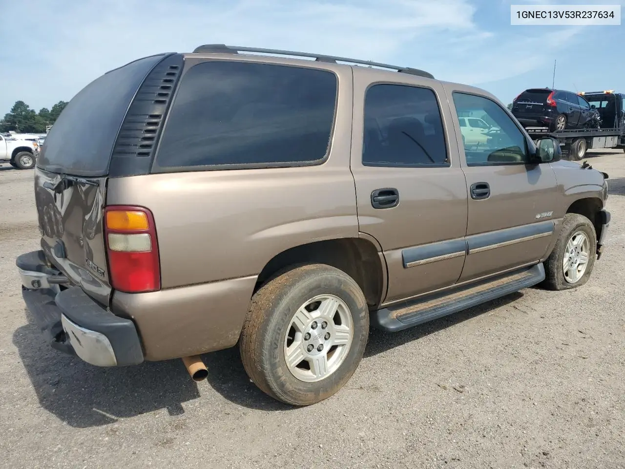 2003 Chevrolet Tahoe C1500 VIN: 1GNEC13V53R237634 Lot: 62586135
