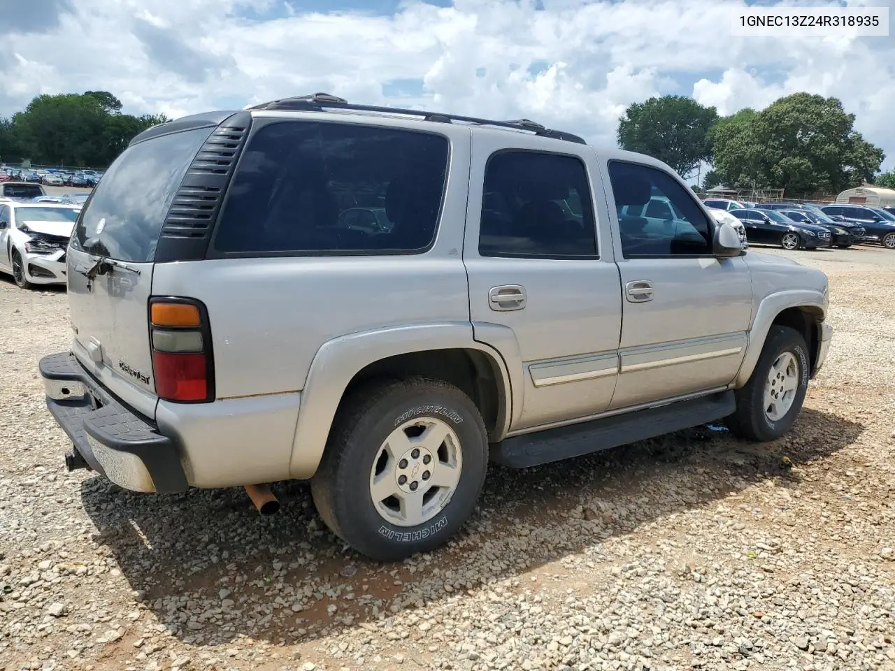 2004 Chevrolet Tahoe C1500 VIN: 1GNEC13Z24R318935 Lot: 62464035