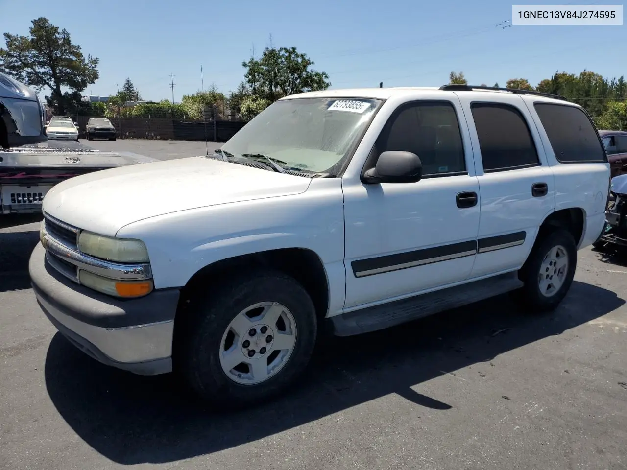 2004 Chevrolet Tahoe C1500 VIN: 1GNEC13V84J274595 Lot: 62793855