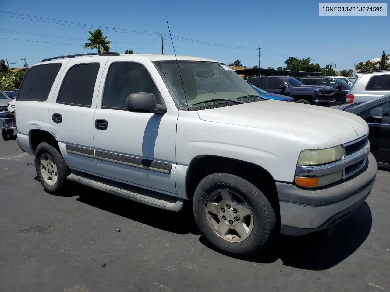 2004 Chevrolet Tahoe C1500 VIN: 1GNEC13V84J274595 Lot: 62793855
