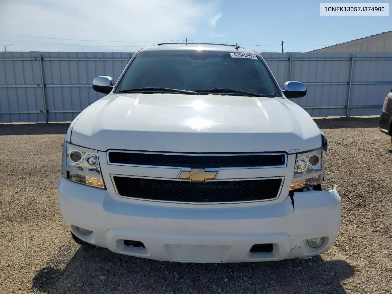 2007 Chevrolet Tahoe K1500 VIN: 1GNFK13057J374900 Lot: 62645965