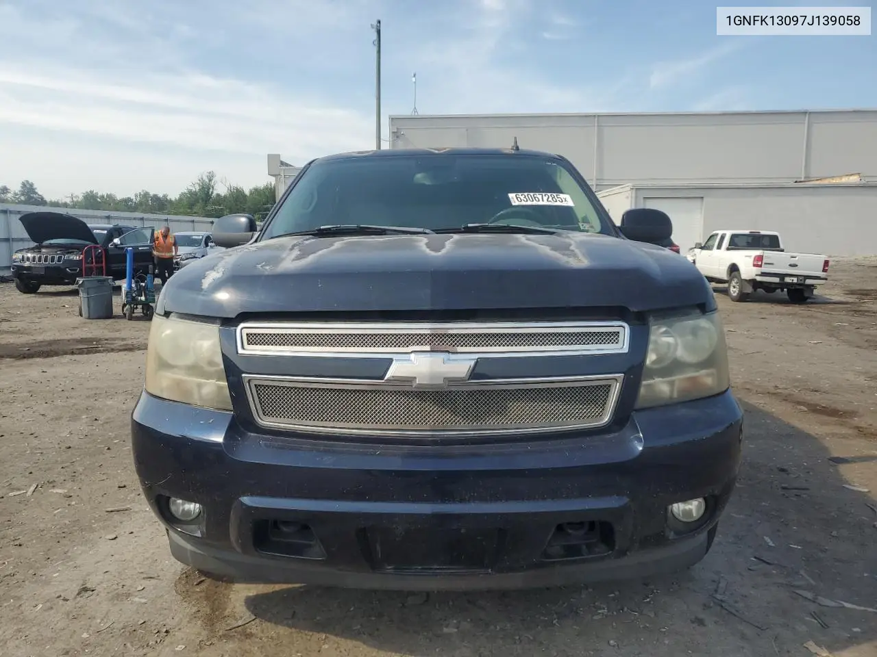 2007 Chevrolet Tahoe K1500 VIN: 1GNFK13097J139058 Lot: 63067285