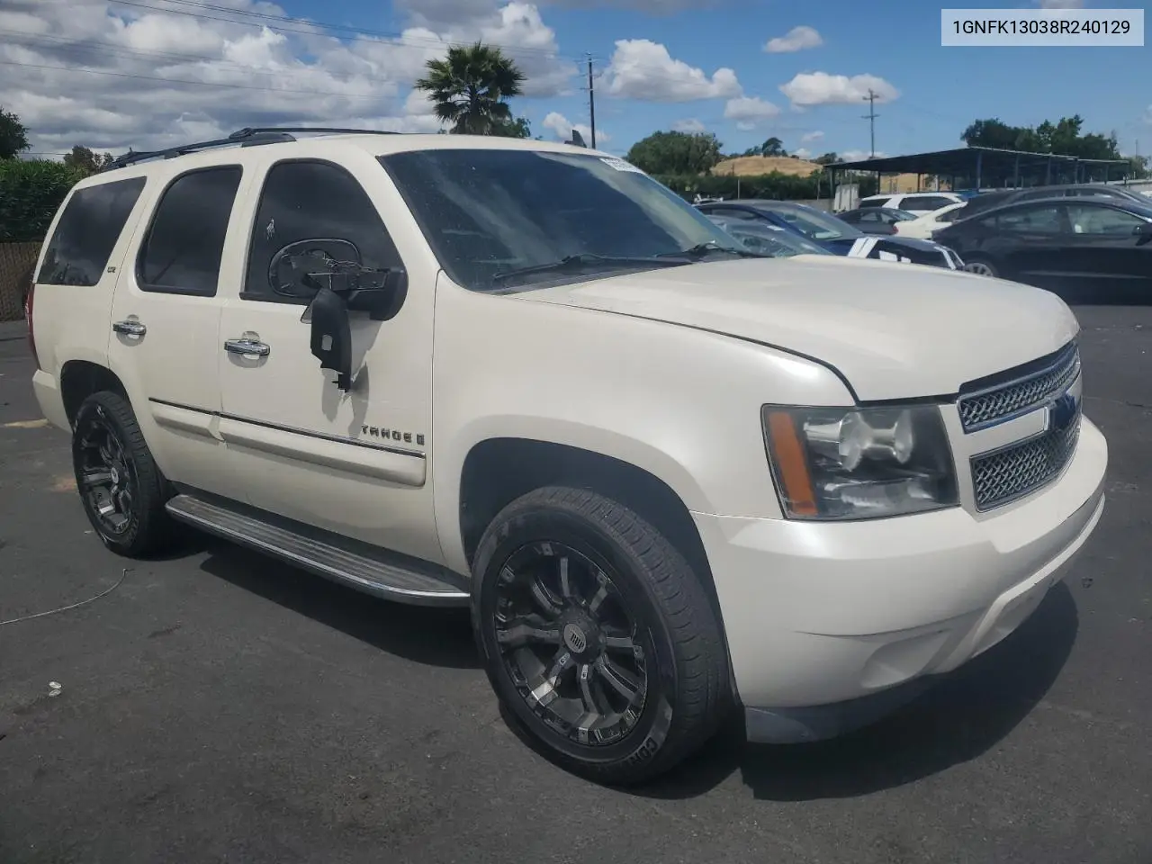 2008 Chevrolet Tahoe K1500 VIN: 1GNFK13038R240129 Lot: 56598485