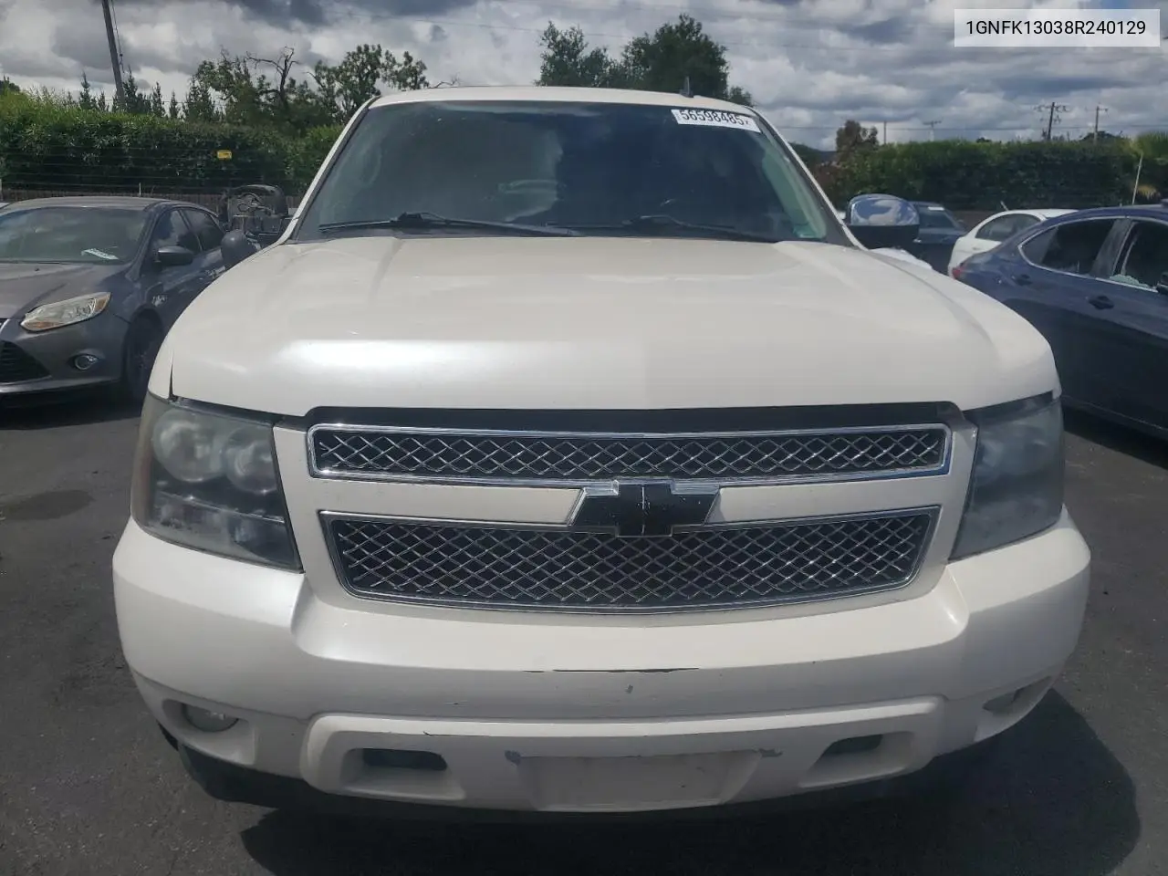 2008 Chevrolet Tahoe K1500 VIN: 1GNFK13038R240129 Lot: 56598485