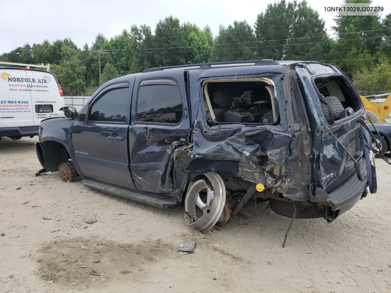 2008 Chevrolet Tahoe K1500 VIN: 1GNFK13028J207279 Lot: 62740385