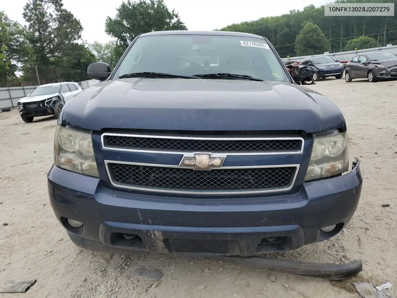 2008 Chevrolet Tahoe K1500 VIN: 1GNFK13028J207279 Lot: 62740385