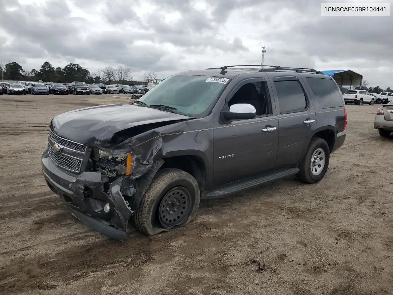 2011 Chevrolet Tahoe C1500 Ls VIN: 1GNSCAE05BR104441 Lot: 45358285