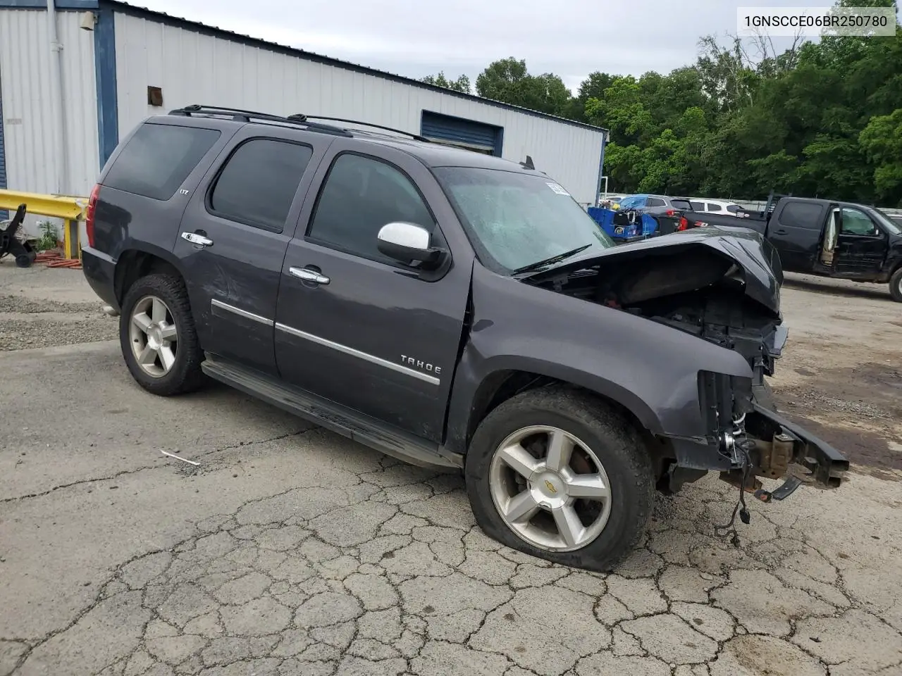2011 Chevrolet Tahoe C1500 Ltz VIN: 1GNSCCE06BR250780 Lot: 55073665