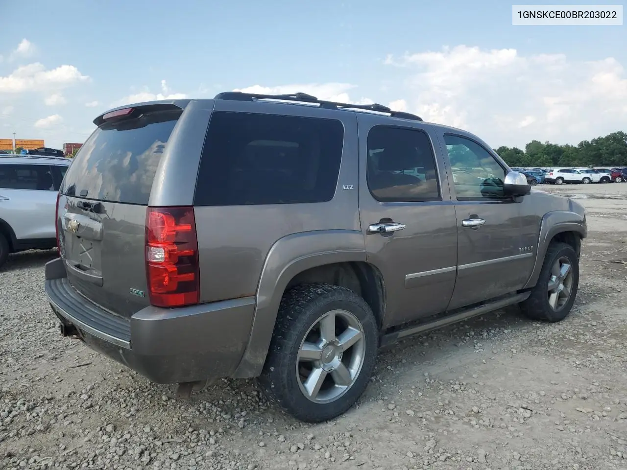 2011 Chevrolet Tahoe K1500 Ltz VIN: 1GNSKCE00BR203022 Lot: 61963055