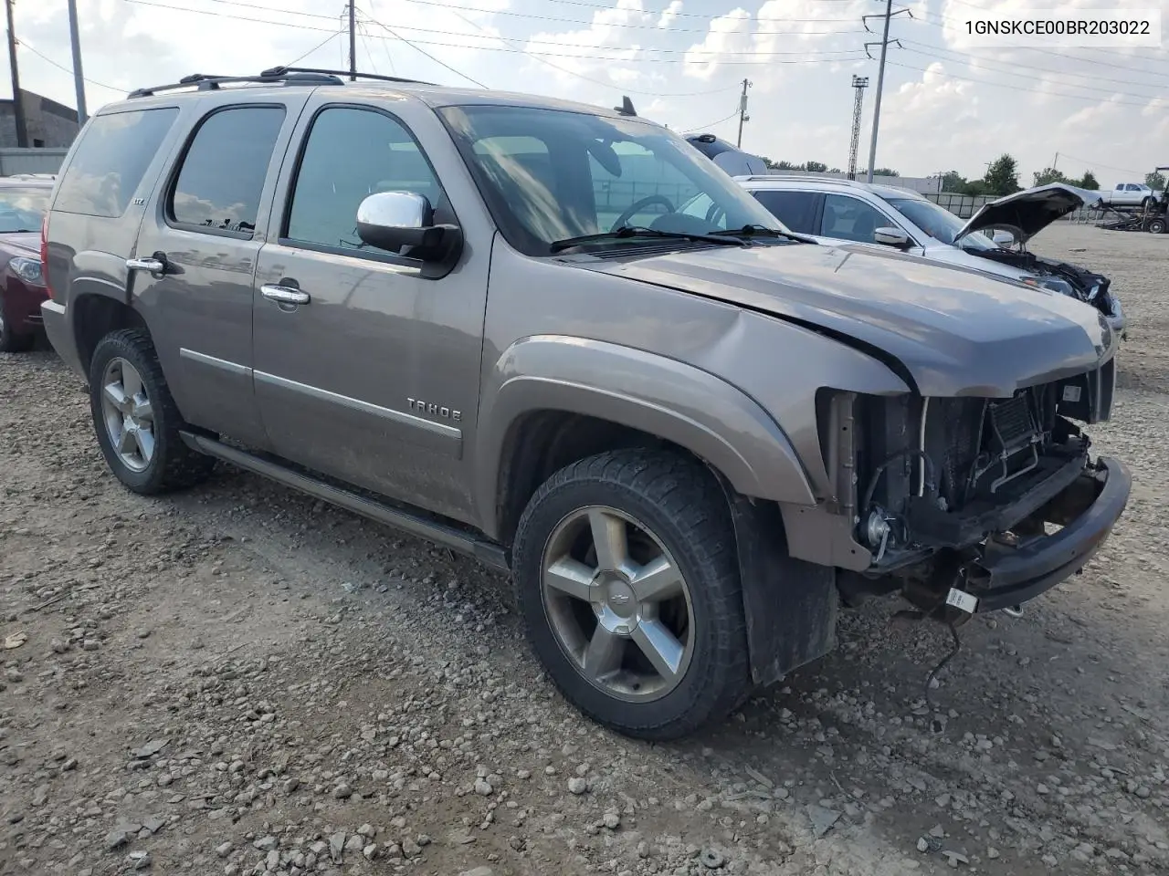 2011 Chevrolet Tahoe K1500 Ltz VIN: 1GNSKCE00BR203022 Lot: 61963055